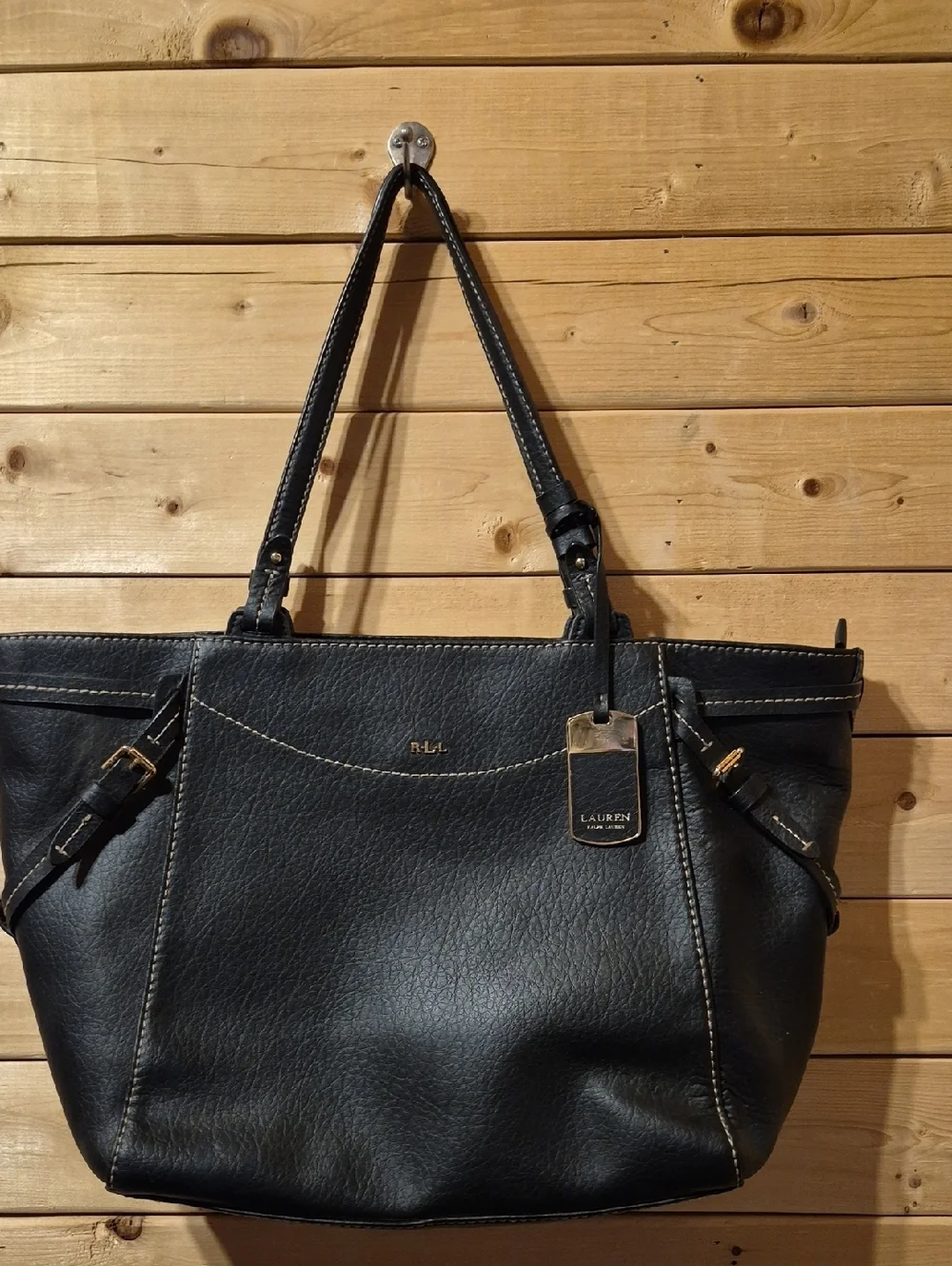 Lauren Ralph Luaren Black Tote Purse